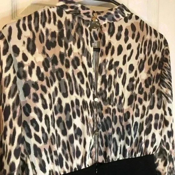 🔥🖤VENUS Women’s Leopard Dress size M Belted Pencil-Skirt Dress🐆🖤 - Picture 12 of 15
